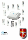 KIT INTERFONIA PREDIAL HDL 12 PONTOS+ PORTEIRO DIGITAl + INSTALAÇÃO